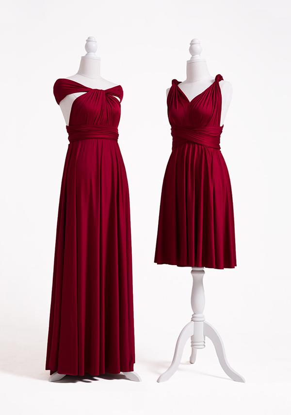 Burgundy Multiway Infinity Dress