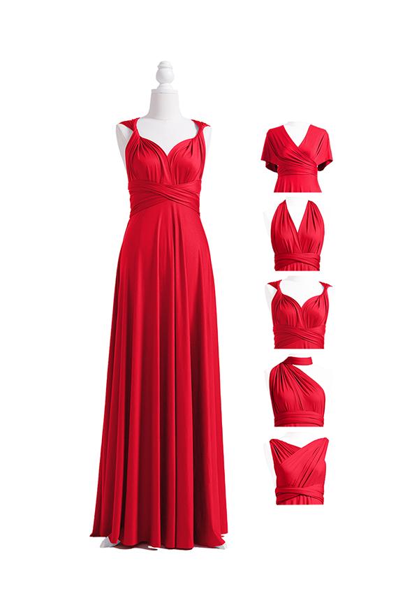 Red best sale infinity gown