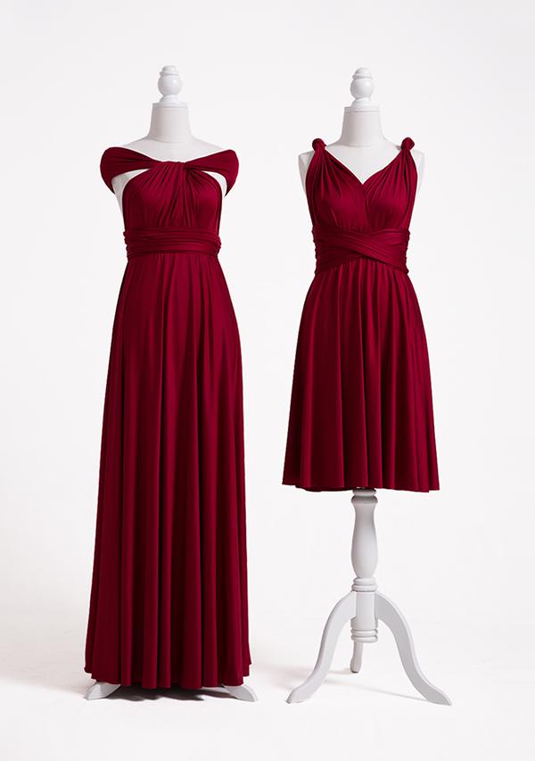 Burgundy Multiway Infinity Dress